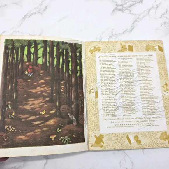 Vintage 1948 A Little Golden Book Little Red Riding Hood By Elizabeth Jones - Picture 10 of 10